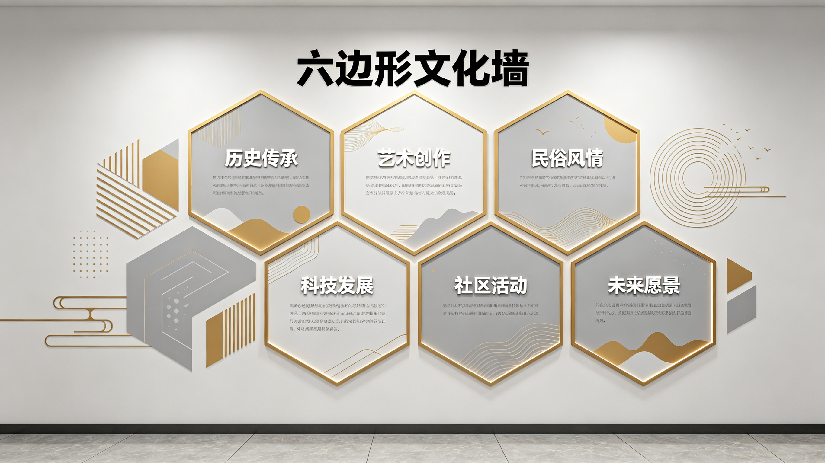 赤水企业文化墙 | 六边形信息美学
